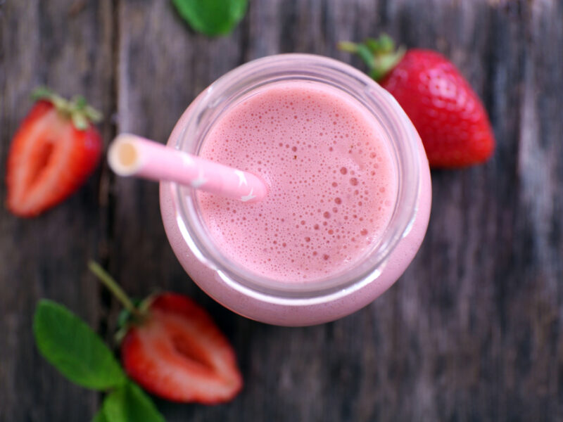 Aardbeien smoothie